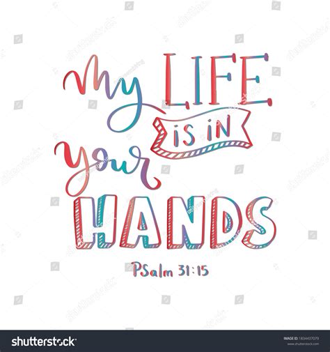 My Life Your Hands On White Stock Illustration 1834437079 | Shutterstock