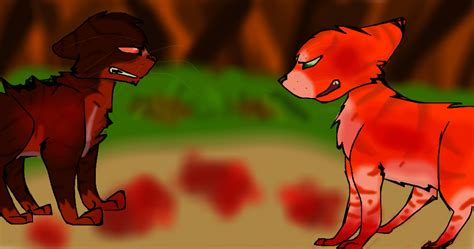 Firestar vs Tigerstar by dracoonthewing on DeviantArt