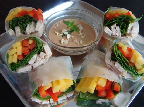 Pocketfuls: Colourful rice paper wraps with cashew-lime dipping sauce