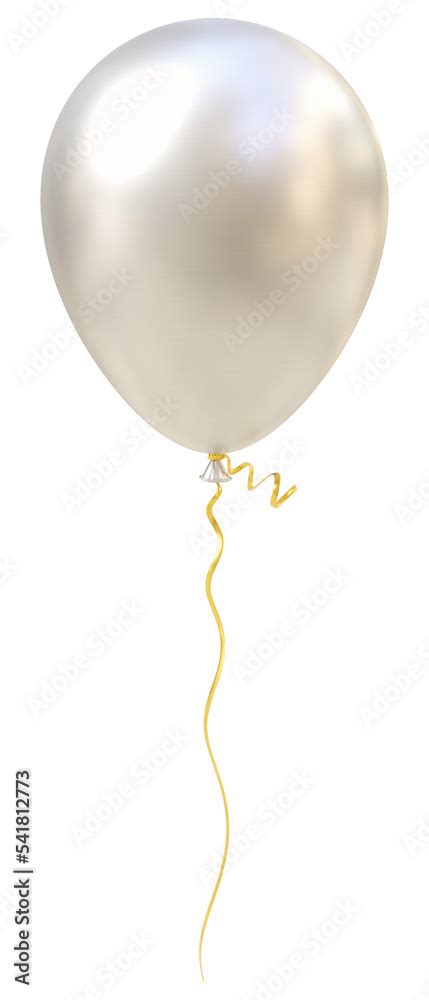 White Party Balloon Stock Illustration | Adobe Stock