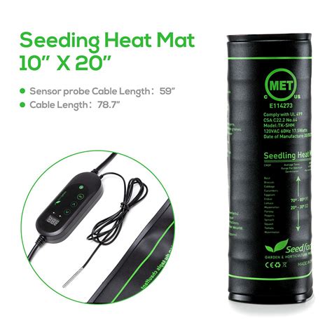 Seedling Heat Mat Seed Starter Pad Germination w/ 50℉~108℉ Thermostat Controller | eBay