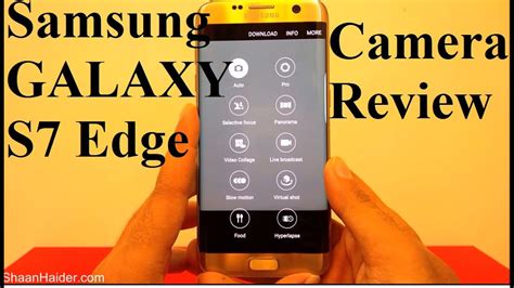 Samsung Galaxy S7 Edge Camera Features and Hands-on Review - YouTube