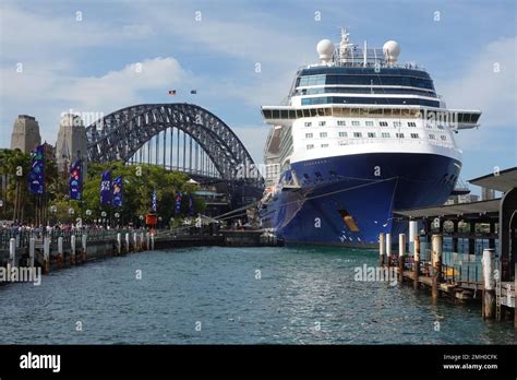 Celebrity Eclipse, Solistic-class cruise ship, moored at the International Cruise liner terminal ...