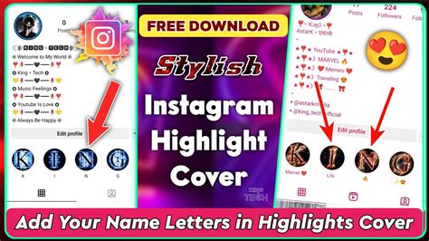 Stylish Letters For Instagram Highlights Cover 🔥 | King TECH - YouTube