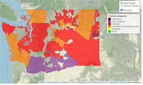 Dire Air Quality Warnings for Oregon and Washington State due to ...