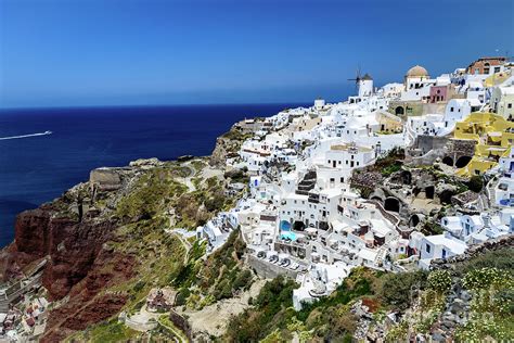 Caldera View of Oia, Santorini, Greece Photograph by Global Light ...