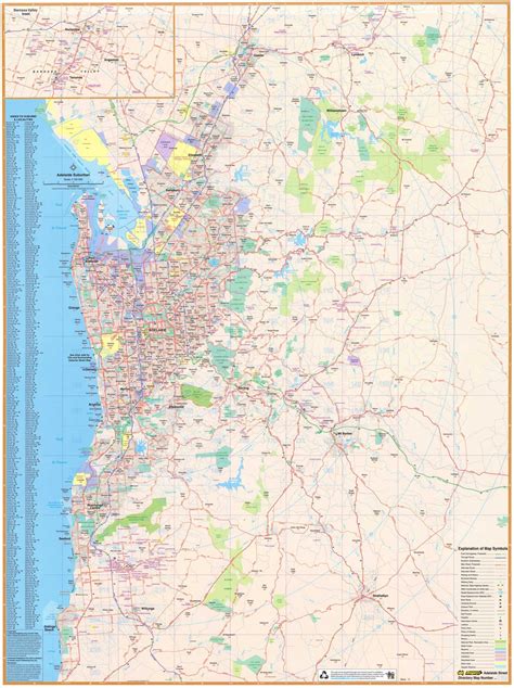 Adelaide Suburban Map UBD 562 - Map of Adelaide Suburns - Mapworld