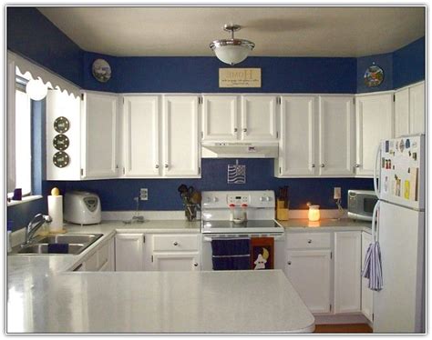 20+ Navy Blue Kitchen Walls White Cabinets