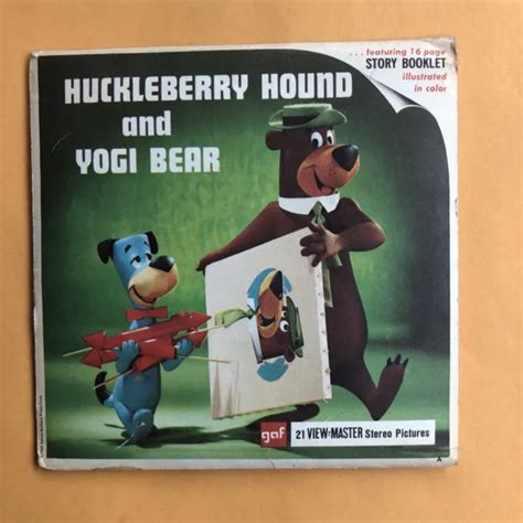 VINTAGE GAF B512 Huckleberry Hound & Yogi Bear Movie view-master 3 Reel ...