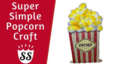 How To Make The Best Popcorn Craft? Easy Summer Crafts For Kids. - YouTube