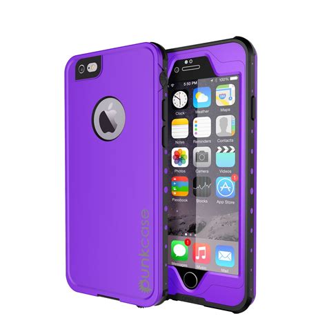 PUNKcase StudStar Purple Apple iPhone 6S Plus/6 Plus Waterproof Case