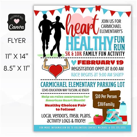 American Heart Month Event Flyer – Simple Desert Designs