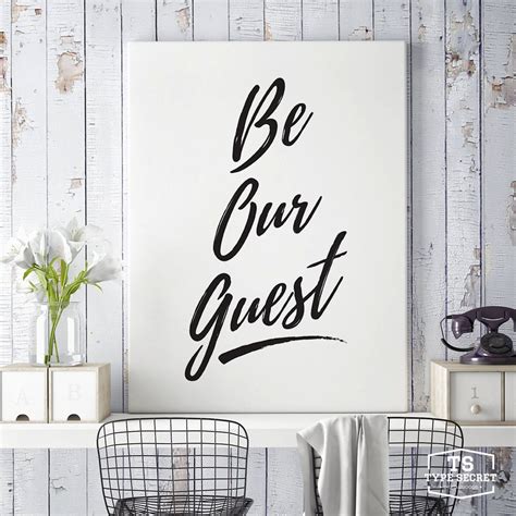 Be Our Guest Printable Quotes Home Decor Guest Room - Etsy