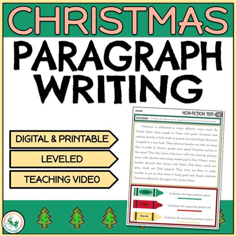 Christmas Paragraph Writing Prompts and Activities - GRASPhopper Learning