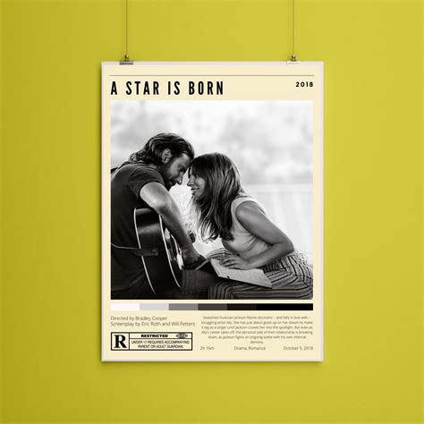 A Star is Born Retro Movie Poster DIGITAL DOWNLOAD 8x10 Inches - Etsy