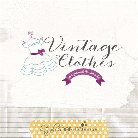 Boutique Logo Design Vintage Logo Watermark Vintage