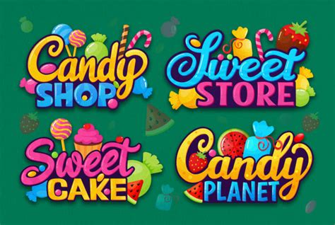 Design Sweets, Chocolate, Candy, Cupcake Logo