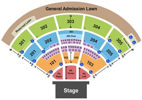 North Island Amphitheatre Seating Chart - San Diego