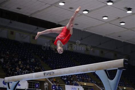 Artistic Gymnastics - Balance Beam Editorial Stock Photo - Image of ...