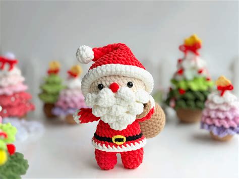 CROCHET PATTERN: Christmas Santa Claus Crochet Pattern, Crochet Santa ...