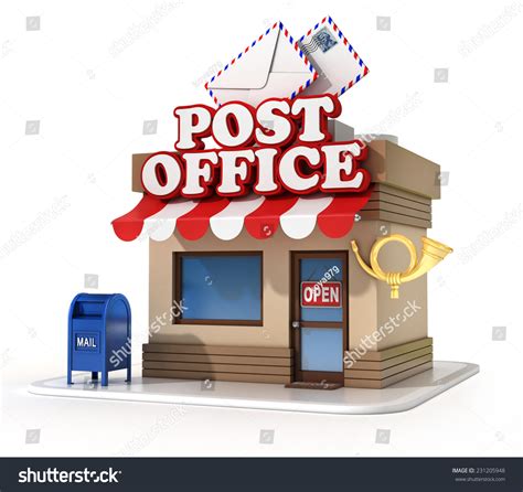 Post Office 3d Illustration - 231205948 : Shutterstock