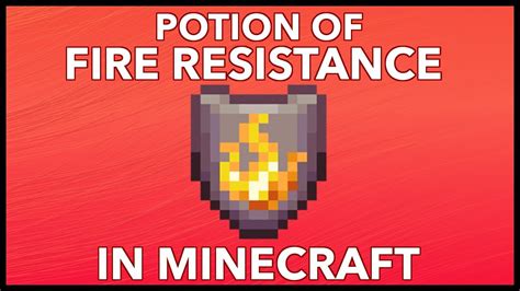 Minecraft Potion Of Fire Resistance Explained - YouTube