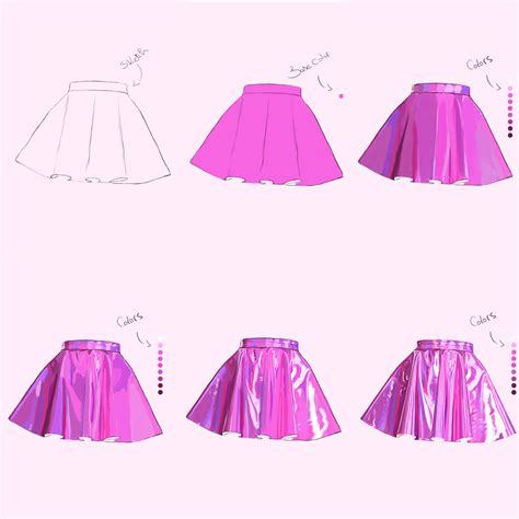 ArtStation - how to draw a skirt?