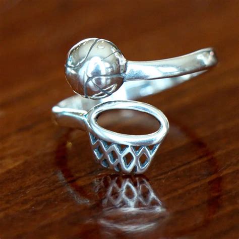 Basketball Ring Adjustable Sports Jewelry -in Rings from Jewelry & Accessories on Aliexpress.com ...