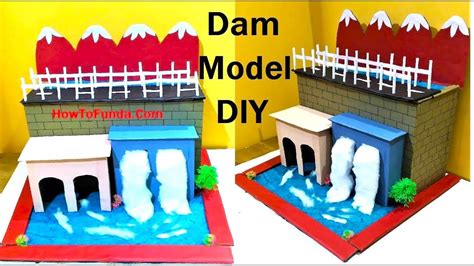 Water Dam Model Making with Cardboard