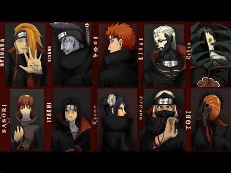 All Akatsuki Members Names And Pictures - Dororo And Hyakkimaru Wallpapers