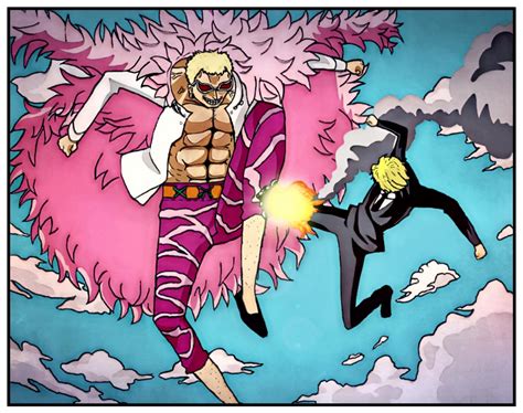 Sanji vs. Doflamingo by 420-MUGIWARA on DeviantArt