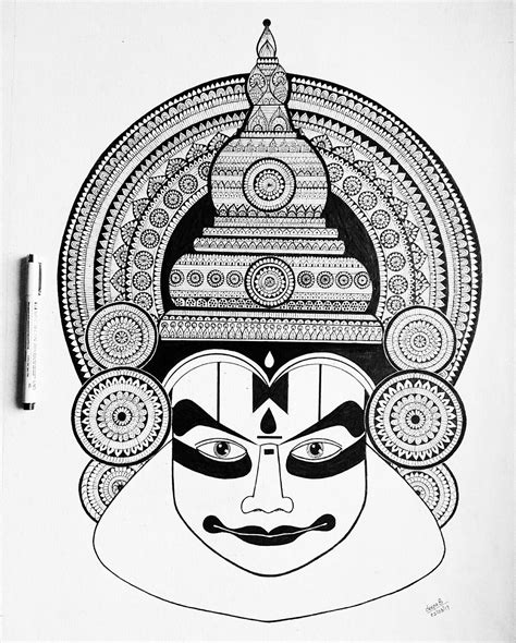 Artist- Deepa Balakrishnan @potatodoodler @dbdeepa © | Kathakali ...