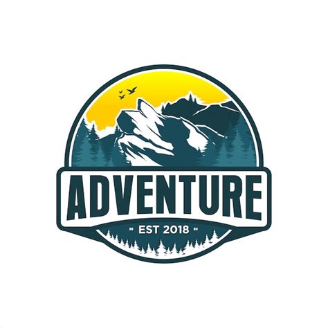 Premium Vector | Adventure mountain logo design