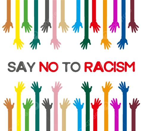 Say No To Racism, Racism, Pluralism, Tolerant PNG and Vector with ...