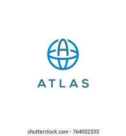 Atlas Vector Simple Atlas Logo Design Stock Vector (Royalty Free ...