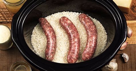 Toss Italian sausage and rice into a slow cooker for a lip-smacking ...