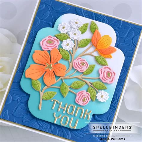 Four Petal Collection from Spellbinders – Annie Williams Kitsch Flamingo, Tulips Card, Label ...