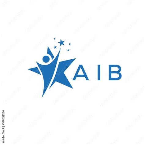 AIB Letter logo white background .AIB Business finance logo design ...