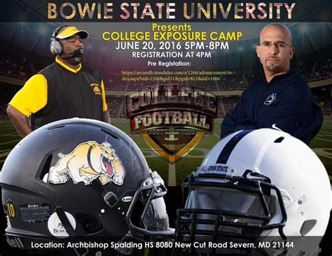 MEAC/SWAC SPORTS MAIN STREET™: Bowie State Football Hosts College Exposure Camp