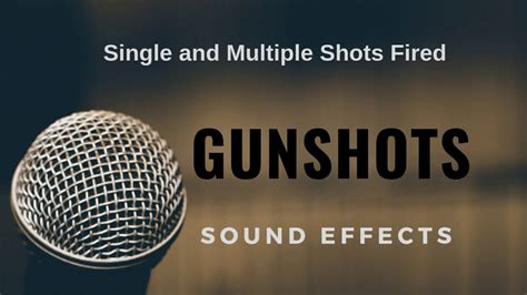 Gunshot Sound Effects Single and Multiple Shots - YouTube