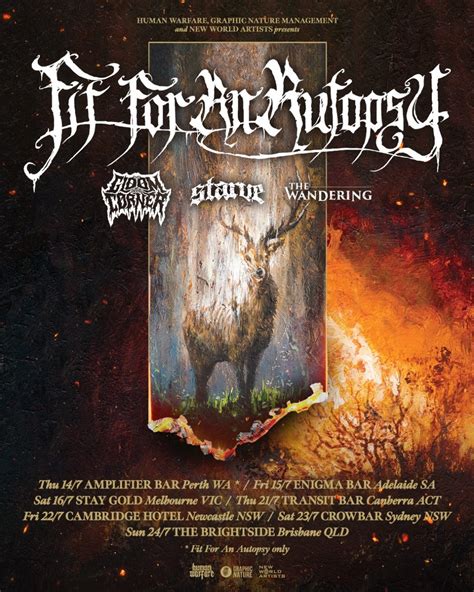 FIT FOR AN AUTOPSY - Australian Tour - Everyday Metal