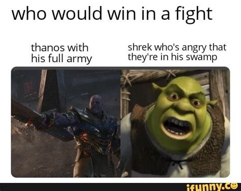 Shrek Thanos Meme