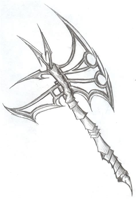 Battle Axe Drawing