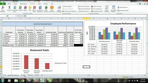 MS Excel 2010 Tutorial: Employee Sales Performance Report, Analysis & Evaluation - PART 1 - YouTube