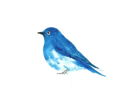 Blue Bird Flying Drawing | Free download on ClipArtMag