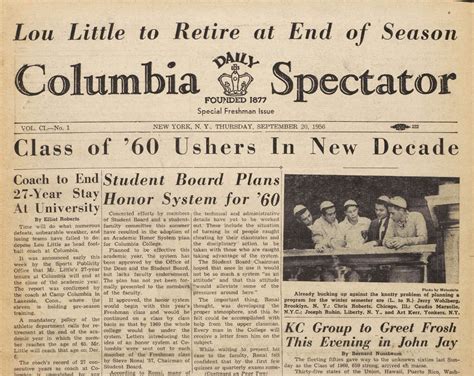 Columbia Spectator Archive Now Available Online | Columbia University ...