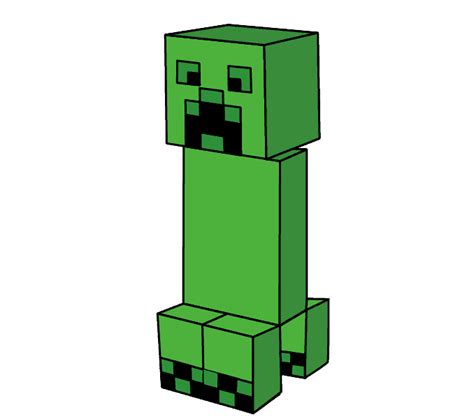 Minecraft Creeper Drawing at GetDrawings | Free download