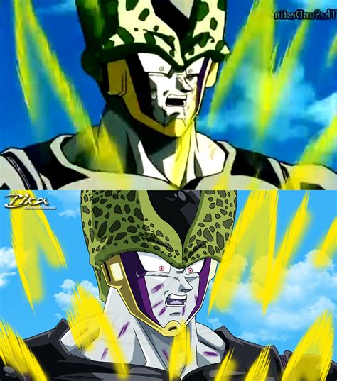 Cell Afraid of Gohan comparison by zika-arts on DeviantArt