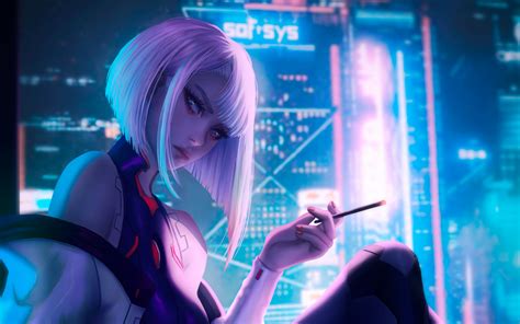 1920x1200 Resolution Lucy Cool Cyberpunk Edgerunners 1200P Wallpaper - Wallpapers Den