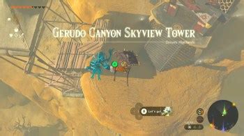 How to Unlock Gerudo Canyon Skyview Tower in Zelda: Tears of the Kingdom